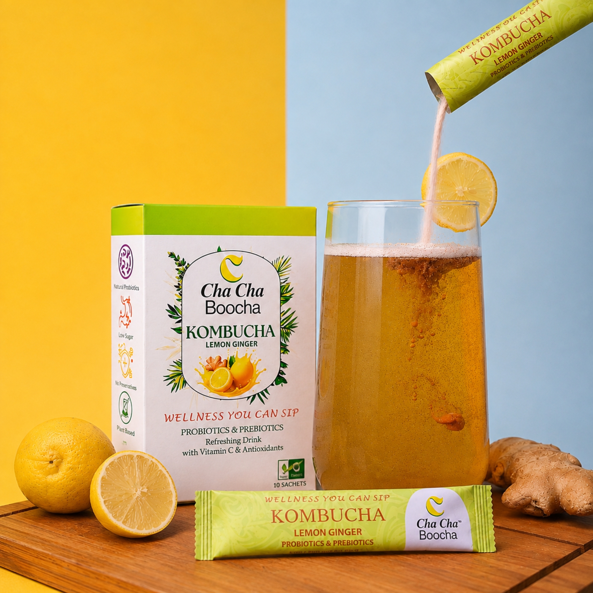 Lemon Kombucha